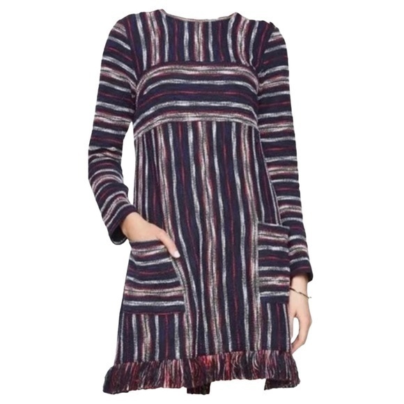 BCBGMAXAZRIA Kathy‎ Striped Boucle Dress Size Small - Picture 1 of 9